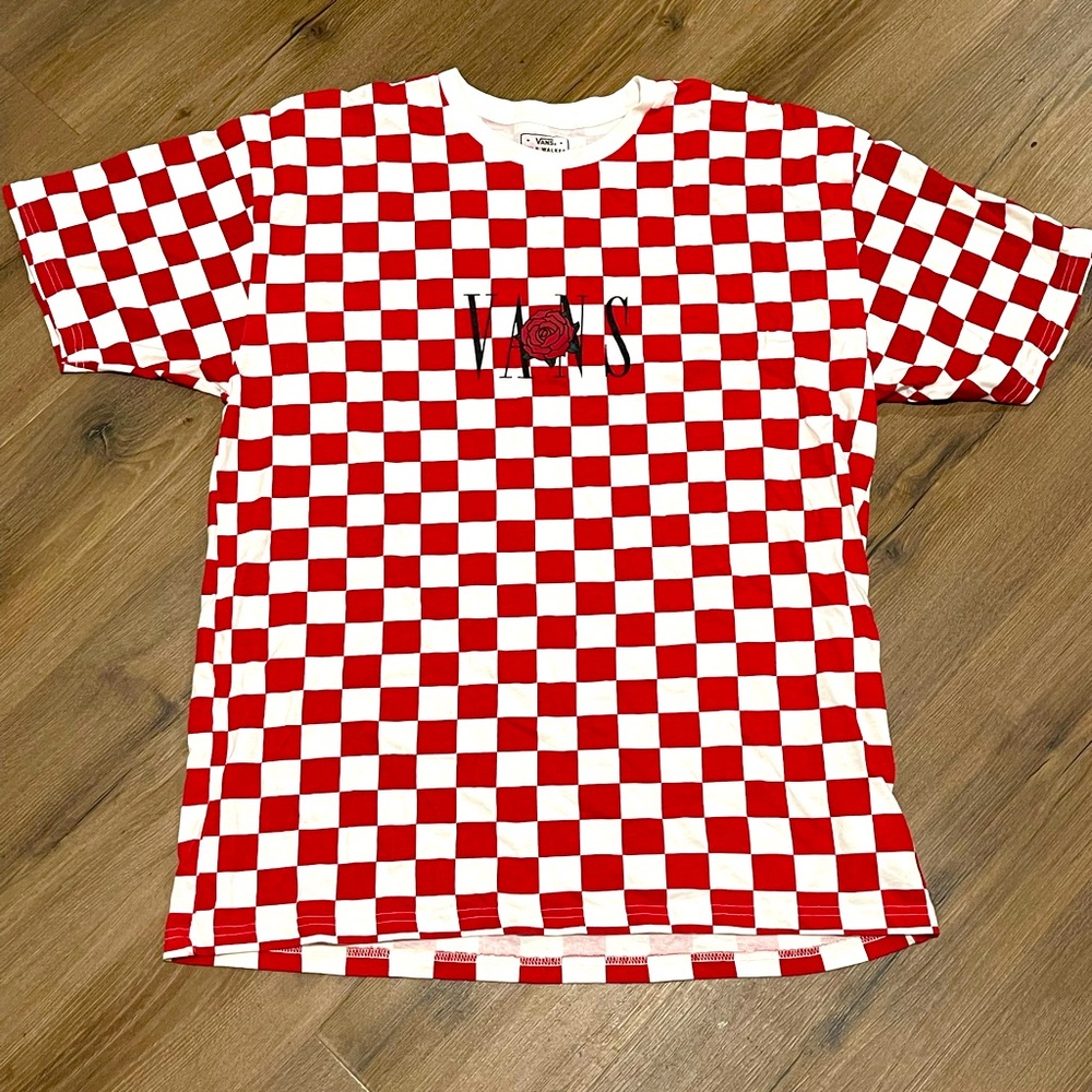 Vans Red/White Checkered Tee